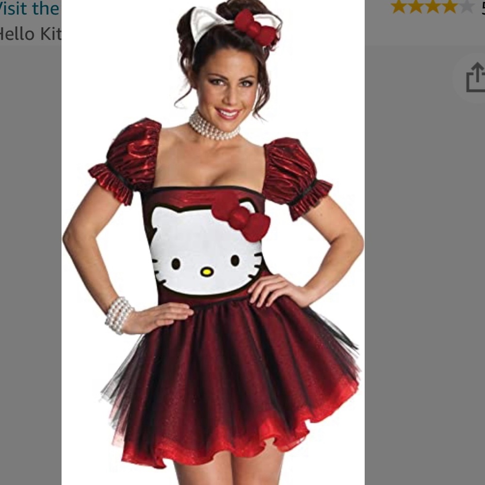 Hello Kitty Secret Wishes Sexy Red Costume